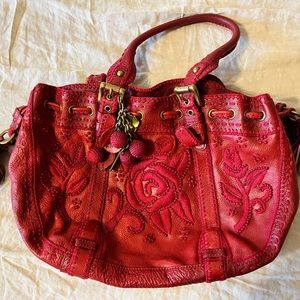 Lockheart Red Embroidered Purse